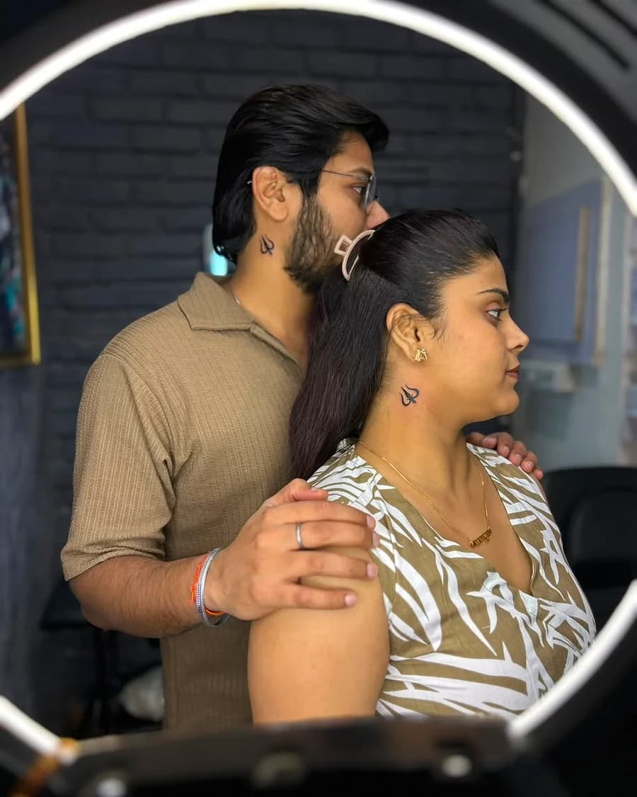 Couple tattoo artwork